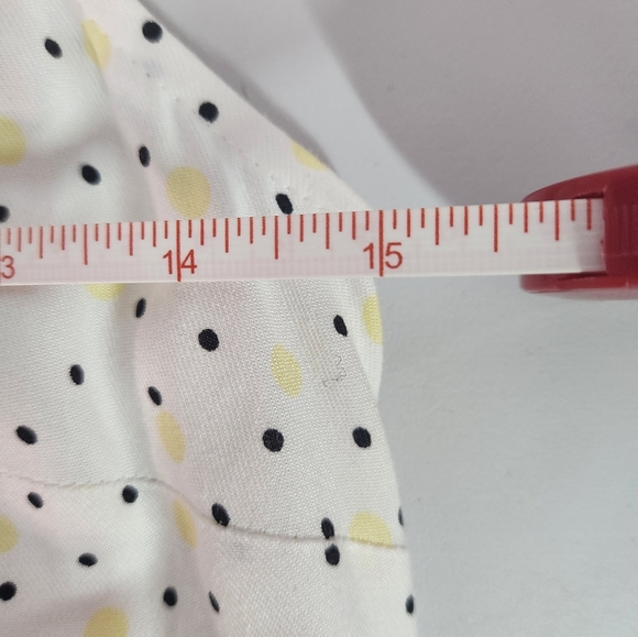 Elegant 100% VISCOSE White Polka Dot Dress,, Size 4 - Picture 8 of 10